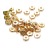 100 Pcs/pack 14K Gold-Plated Color Retention Golden Balls Handmade DIY Bracelet Necklace Separate/Loose Beads Decorations Material Accessories