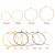 1 DIY Ornament Accessories Beads Threading Nine Words Ear Ring Small Circle 9 Words Earrings Accessories Multi-Specification Multi-Color