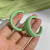 Fresh Tea Earrings Hot Selling Temperament Earrings High-Grade Green All-Match Earrings 2022 New Trendy Women's Summer