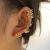 New Creative Simple Non-Pierced Ear Clip Five-Piece Cross-Border Hollow Multi-Layer Earrings C- Shaped Ear Clip Wholesale