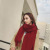 2022 Winter Artificial Cashmere Scarf Women's Solid Color Men's Thick Shawl Warm Scarf Cashmere Scarf Wholesale Red