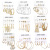 5504 Han Zhishang Acrylic Artificial Pearl and Circle Tassel Earings Set 6-Piece Set Europe and America Cross Border Earrings