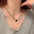 Women's Korean-Style Light Luxury Minority Ins Design Heart-Shaped Double-Layer Necklace All-Matching Hip Hop Internet Influencer Cold Style Necklace