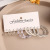 Best Seller in Europe and America Vintage Inlaid Pearl Earrings Suit 5-Piece Set Creative Simple Acrylic Twist round Ring Earrings