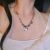 2022new Sweet Cool XINGX Necklace Beaded Love Necklace Women's Design Niche High-Grade Spicy Girl Clavicle Chain