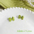 Green Earrings 2022 Summer New Fashion Earrings for Women Niche Design Internet Hot Heart-Shaped Earrings Wholesale