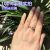 [Wedding Ring] TikTok Snowflake Same Style Internet Celebrity Six-Claw Simulation Diamond Ring Female Adjustable Couple Ring Open Wedding