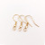 Carved S925 Silver Ear Hook Earrings Accessories 1 Handmade DIY Ornament Material Package Factory Direct Sales Wholesale