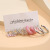 Creative Simple Pink Acrylic C- Type Chain Earrings Cross-Border New Arrival Inlaid Pearl Butterfly Earrings Suit 5-Piece Set