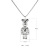 New Fashion Brand Violent Pattern Bearbrick Necklace Ins Simple Hip Hop Pendant All-Match Men's and Women's Long Sweater Chain