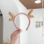 Internet Celebrity Apply a Facial Mask Christmas Headband Female Cute Deer Horn Headband Hair Tie Simple Korean Headwear