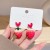 Fresh Small and Creative Playful Girlish Style Fashion Design Strawberry Cute Student Stud Earrings Simple Korean Style Earrings