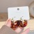 Simple Elegant Retro Transparent Ear Clip Ins Earrings Elegant Resin U-Shaped Korean Dongdaemun Fashion Ear Jewelry Women