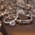 Classic Six-Claw Couple Ring a Pair of Open Adjustable Men's and Women's Four-Claw Couple Rings Wedding Diamond Ring Wedding Ring Wholesale