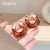 Simple Elegant Retro Transparent Ear Clip Ins Earrings Elegant Resin U-Shaped Korean Dongdaemun Fashion Ear Jewelry Women