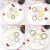 1 DIY Ornament Accessories Beads Threading Nine Words Ear Ring Small Circle 9 Words Earrings Accessories Multi-Specification Multi-Color