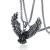 Cross-Border Hot Eagle Wings Pendant Punk Retro Personality Eagle Stainless Steel Necklace Trendy Men's Accessories Wholesale