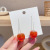 Korean Cherry Sweet Summer Little Fresh Fruit Cherry-Shaped Earrings Long Wild Simple Eardrops Fashion Earrings