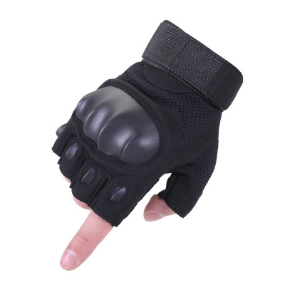 New Outdoor Tactics Men's Half-Finger Gloves Outdoor Mountaineering Protection Wear-Resistant Non-Slip Fitness Cycling Training Gloves