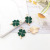 Korean Style Clover Tail Oil Dripping Alloy DIY Ornament Accessories Rubber Band Earrings Keychain Hanging Piece Pendant