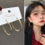 Big Circle Earrings Stud Earrings 2021 New Trendy Women's Korean Graceful Online Influencer Ins Earrings Earrings 925 Sterling Silver Needle