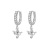 Amazon Hot Sale 925 Silver Plated the Arrow of Love Earrings Heart Bow and Arrow Unique Design Versatile Cross-Border