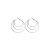 Three-Layer O-Line Exaggerated Large Ring Earrings for Women Summer 2022 New Trendy Ear Ring Niche Design High-Grade Earrings