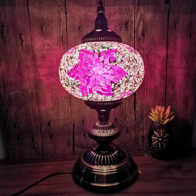 Turkish Handmade Mosaic Table Lamp Living Room Bedroom Dining Room Cafe Hotel Homestay Colored Glaze Decorative Table Lamp