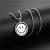 National Fashion Internet Celebrity Same Rotating Smiley Necklace Ins Simple Hip Hop Personality Men and Women Street Double-Sided Expression Pendant