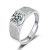 3 Karat Men's Adjustable Starry Diamond Ring Moissanite Open Ring Men's and Women's TikTok Live Streaming on Kwai