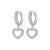 Amazon Hot Sale Love Heart Earrings Earrings Fashionable Temperamental All-Match Korean Style Heart-Shaped Love Earrings One Piece Dropshipping