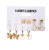 51722 Europe and America Cross Border New Earrings Creative Simple Acrylic Butterfly Love Zircon Earings Set 6 Pairs
