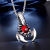 Cross-Border Retro Angel's Wish Scorpion King Ruby Men's Pendant Domineering Exaggerated Alternative Stainless Steel Necklace
