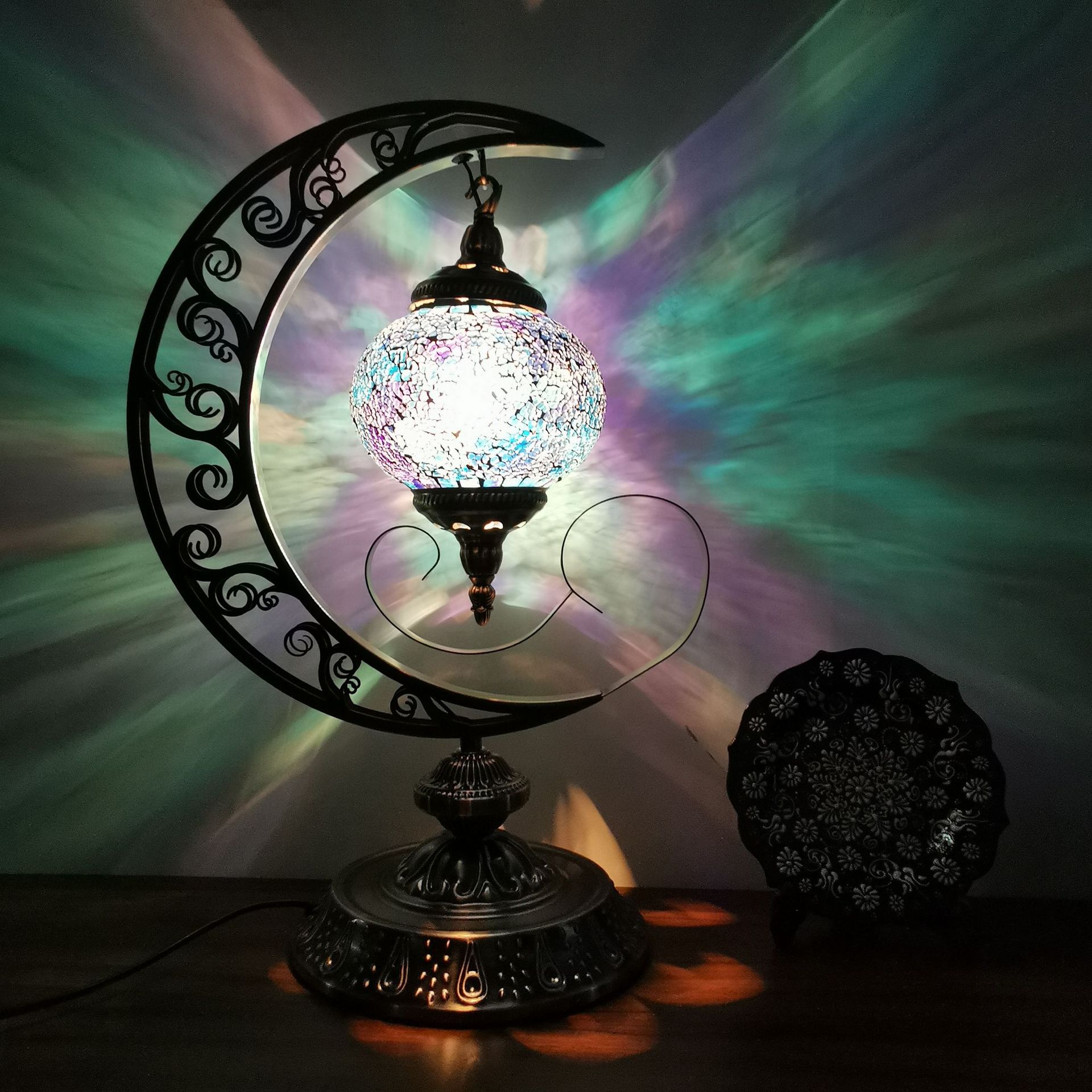 复古小夜灯 LED酒店卧室装饰灯创意产品玻璃台灯厂家直销