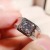 New Imitation Moissanite Big Men Ring 1 Karat Platinum Open Ring Micro Inlaid Open Mouth Men's Ring Live Broadcast Supply