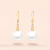 Factory Wholesale Pearl Earrings Female Korean Temperament to Make round Face Thin-Looked Ear Hook Fashion Ol Earrings Online Influencer Jewelry