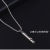 Simple Disco Jumping Whistle Pendant Necklace for Men and Women Hip Hop Couple Students Sweater Chain Accessories Factory Wholesale
