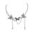 European and American Ins Sweet Cool Personality Necklace Cold Style Design Butterfly Four Eight-Pointed Stars Pendant Tassel Chain Necklace