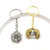1 Key Ring with Chain 30mm Key Ring Metal Alloy Key Ring DIY Accessories Key Ring Multi-Color Optional