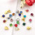 Alloy Diamond 12 Birthstone Small Pendant Star Stone Lucky Stone Birthday Stone DIY Pendant 6mm