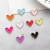 90 PCs/Pack Oil Drop Peach Heart Love Heart-Shaped Alloy Pendant DIY Korean Jewelry K Gold Alloy Bracelet Pendant