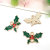 1 New Christmas Dripping Ornament Santa Claus Pendant Christmas Tree DIY Earrings Pendant Alloy Accessories