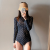 New Swimsuit Women's One-Piece Small Chest Long Sleeves Tummy Hiding Slimming Snorkeling Hot Springs Conservative Swimsuit