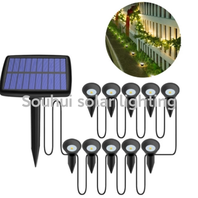 Solar Light LED Solar Road Light Waterproof Solar Path Light Garden Ground Plug Light Ground Walkway Light