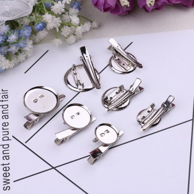 Round Pin Dual-Purpose Tray round Brooch Base Support with Clip Jewelry Accessories Brooch Pin Factory Wholesale