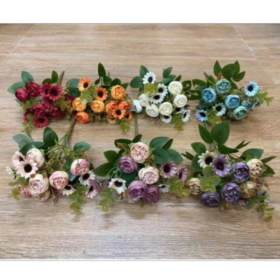 5 Fork European Autumn XINGX Tea Buds Emulational Flower and Decorative Flower Small Bouquet