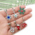 1 PCs Spot Drill Drop Oil Christmas Pendant Accessories Snowflake Christmas Stockings House Pendant Creative DIY Bracelet Necklace Ornament