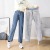 High Waist Slimming Jeans Women 2022 Winter Korean Style Slim-Fitting, Fashion and All-Matching Fleece Addition Denim Trousers Stall Wholesale