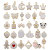 Mix 400 Sets DIY Accessories Decorations Dripping Oil Alloy Bracelet Necklace Pendant Key Ring Accessories Pendant