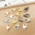 Heart Shaped Lobster Buckle DIY Keychain Accessories Box and Bag Hardware Lobster Buckle Zinc Alloy Love Shape Lobster Buckle